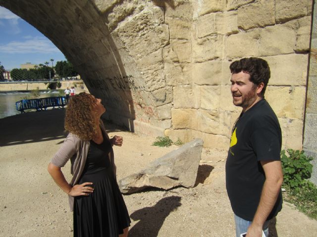 Ahora Murcia exige que no se aplace la rehabilitación del Puente Viejo “y se haga de inmediato”