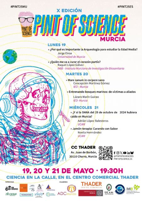 El Centro Comercial Thader acogerá Pint of Science Murcia 2025