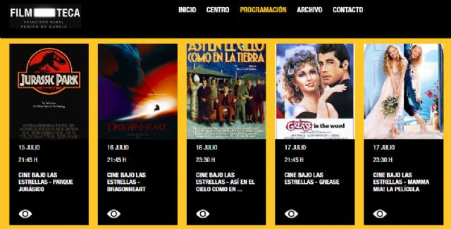Paco Rabal y los musicales protagonizan la tercera semana de 'Cine bajo las estrellas' de la Filmoteca regional