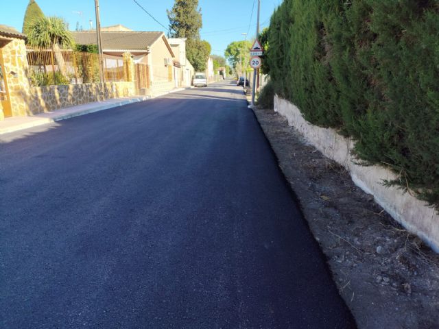 Las pedanías de Puente Tocinos, Torreagüera y Los Garres cuentan con casi 10.000m2 de asfalto renovado mejorando la seguridad vial