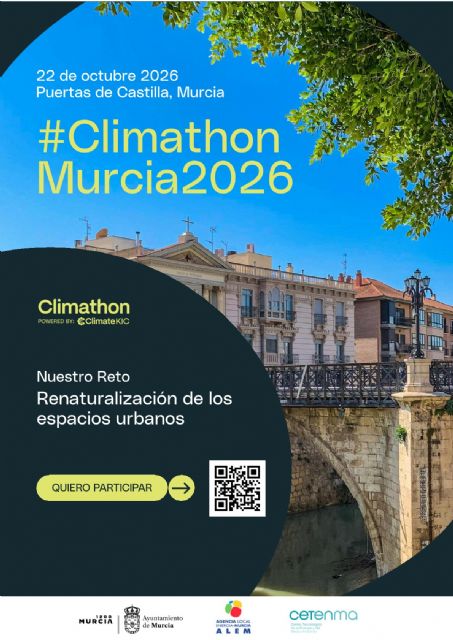 Murcia acoge el Climathon 2026 centrado en la renaturalización de los espacios urbanos
