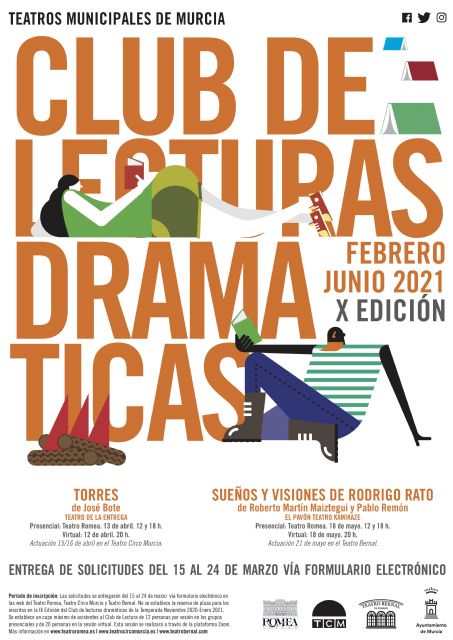 Los teatros municipales de Murcia organizan la décima edición de su Club de Lecturas Dramáticas con los textos ´Torres´ y ´Sueños y visiones de Rodrigo Rato´