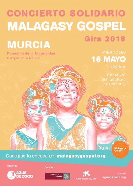 Voces de niñas de Madagascar sonarán en la Universidad de Murcia para ayudar en un proyecto solidario