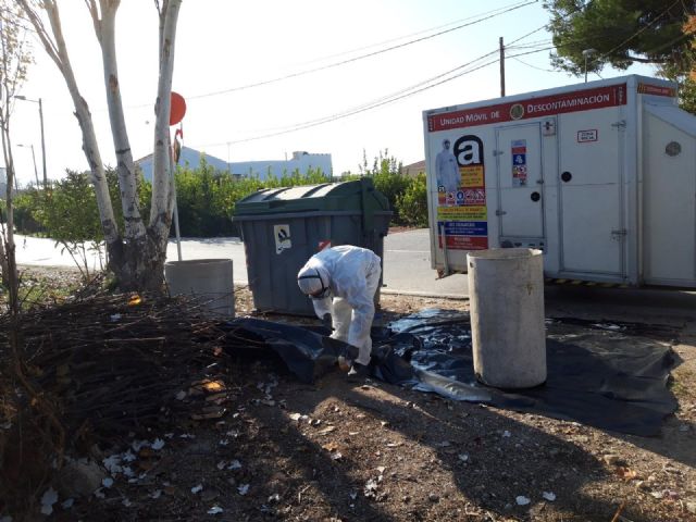 Murcia garantiza la seguridad de las personas en la retirada de materiales con amianto abandonados