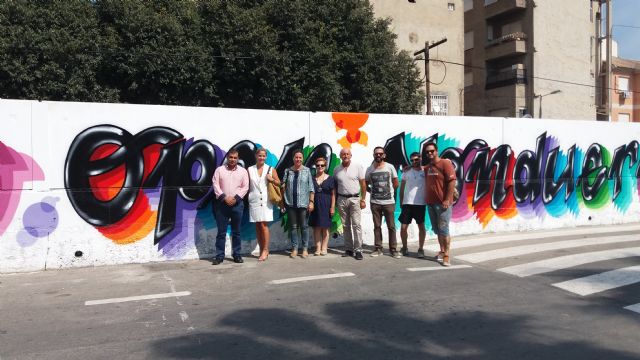 Nonduermas estrena un grafiti para celebrar el 25 aniversario del Open Nacional de la pedanía