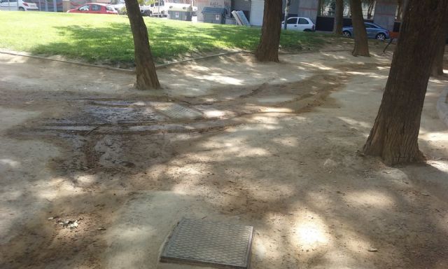 Ahora Murcia reclama inversiones para el jardín frente a Carrefour Zaraíche 'tras muchos años de abandono'