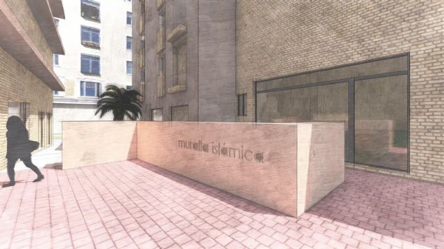 Patrimonio musealizará el espacio de los restos arqueológicos exteriores de la muralla de la Calle Sagasta