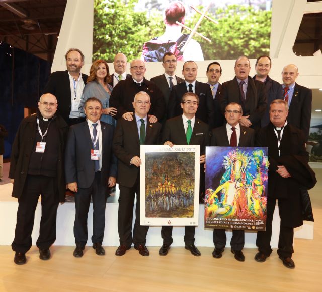 La Semana Santa de Murcia y el III Congreso Internacional de Cofradías y Hermandades se presentan en FITUR