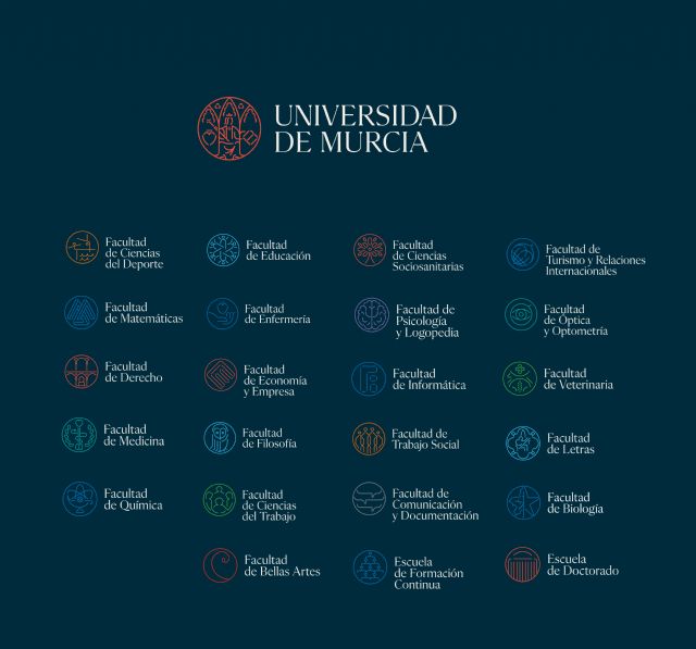 Todas las facultades de la UMU contarán con su propia identidad visual por primera vez en su historia