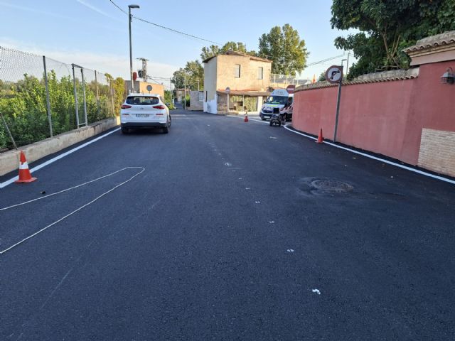 El Ayuntamiento culmina el asfaltado del Carril Orenes para mejorar la seguridad vial en Rincón de Seca