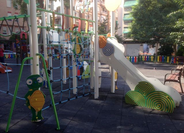 La Plaza Ortega Cano estrena una zona infantil de ´La pandilla de Drilo´