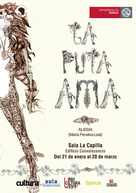 La UMU expone la instalación 'La puta ama' de Alissia, una reflexión sobre una Circe contemporánea