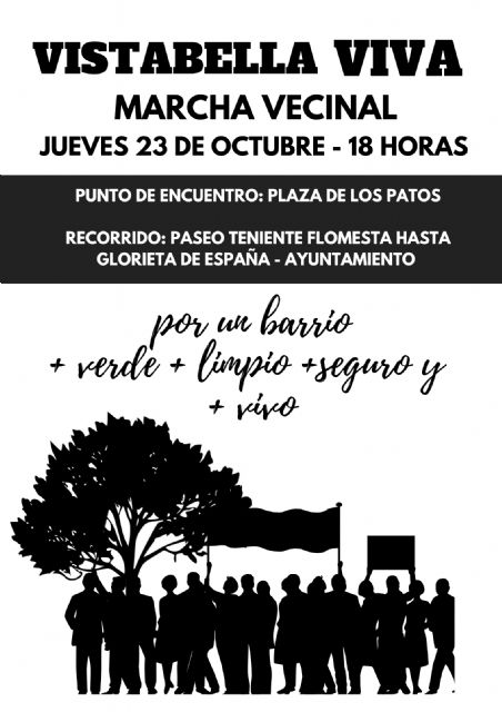 Los vecinos de Vistabella se movilizan para exigir un barrio más verde, limpio y seguro