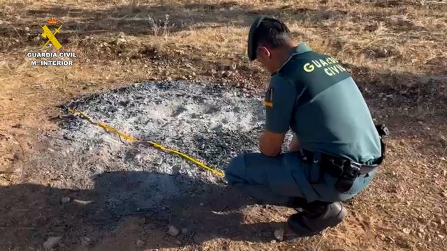 La Guardia Civil investiga al presunto autor de un incendio forestal, en Lorca