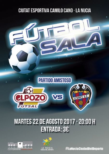 ElPozo Murcia FS disputa mañana su tercer encuentro de pretemporada ante Levante en la Ciudad Deportiva Camilo Cano de La Nucía