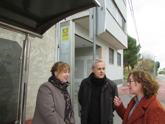 Ahora Murcia demanda el incremento de la frecuencia de autobuses en la pedanía de Rincón de Beniscornia