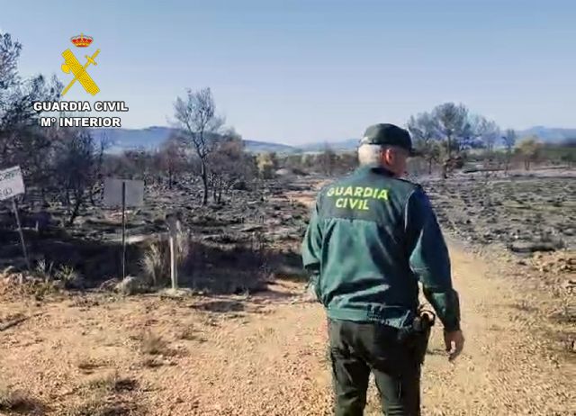 La Guardia Civil esclarece el incendio de Sierra Espuña con la investigación de un agricultor