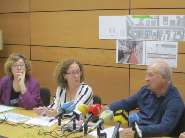 Ahora Murcia presenta una propuesta de semipeatonalización de Alfonso X el Sabio 'viable, poco costosa y de aplicación casi inmediata'