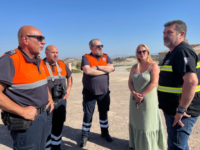 Protección Civil revisa los puntos calientes de Corvera y Gea y Truyols para prevenir incendios este verano