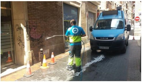 La Oficina Municipal del Grafiti ha limpiado más de 13.700 m² de superficie en el municipio