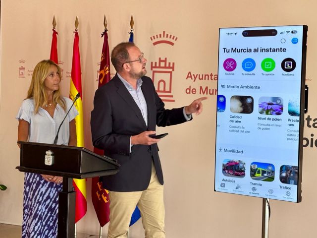 La app Tu Murcia incluye un pluviómetro que informa de la lluvia en tiempo real, en su avance por actualizar prestaciones al ciudadano