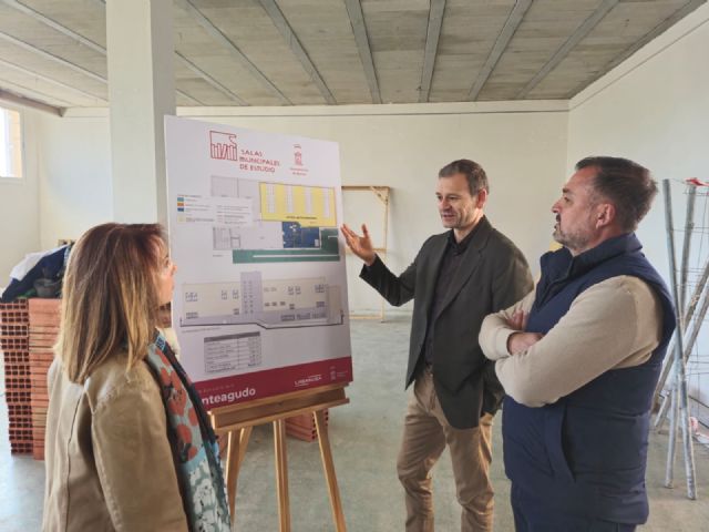 Arrancan las obras de la nueva Sala de Estudio 24 h que abrirá sus puertas en Monteagudo con cerca de 70 plazas