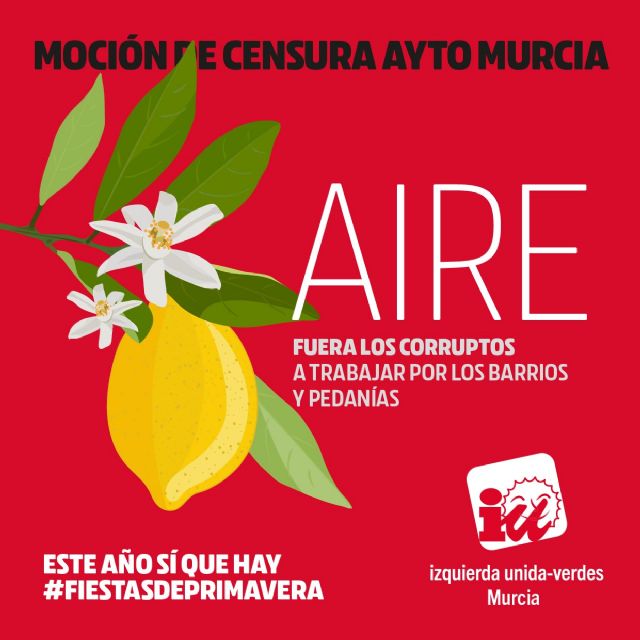 IU-Verdes Murcia celebra el fin de más de 26 años de gobiernos del Partido Popular