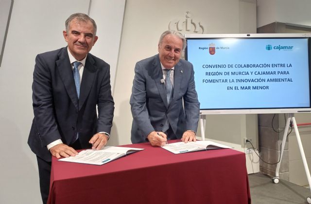 La Comunidad y Cajamar impulsan la innovación y el conocimiento científico para avanzar en la protección del Mar Menor