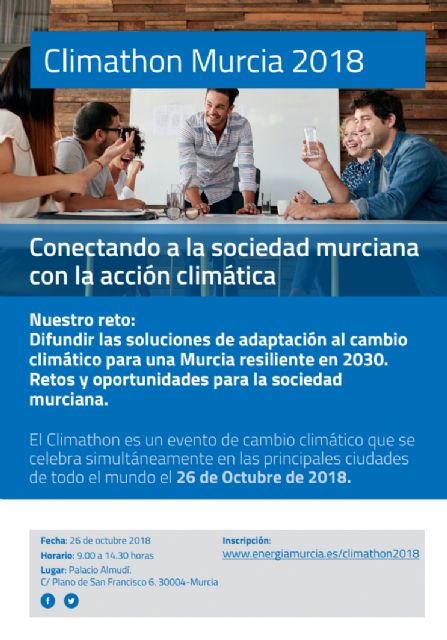 El Ayuntamiento de Murcia celebra mañana el Climathon por tercer año consecutivo