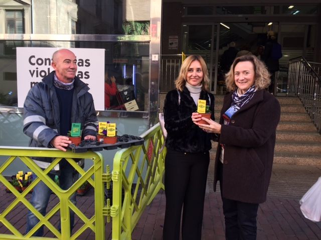Flores contra la violencia