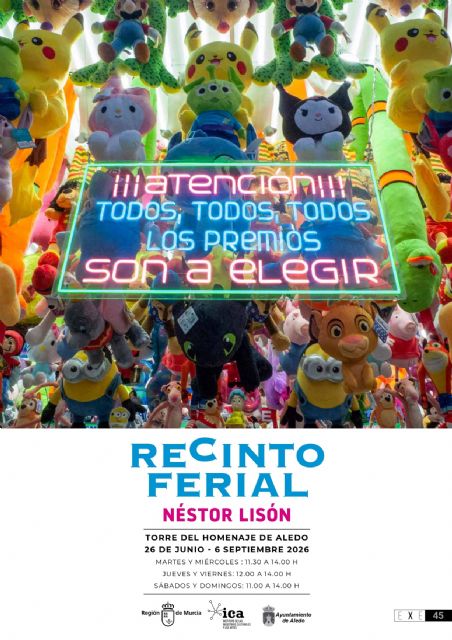 Cultura cierra la programación de la temporada del Plan EXE con la inauguración en Aledo de 'Recinto ferial', de Néstor Lisón