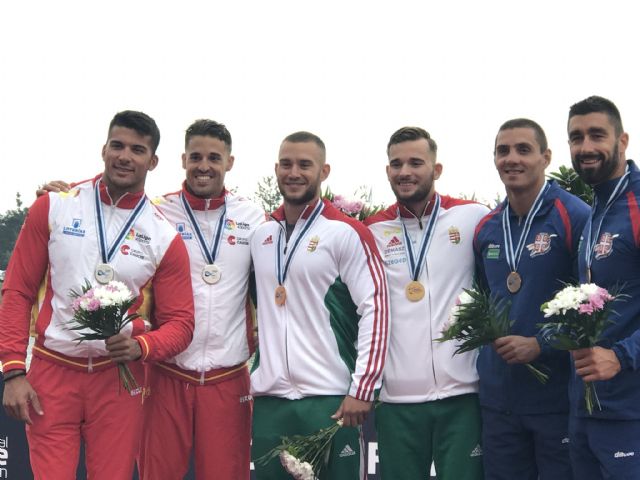 Marcus Cooper (oro) y Cristian Toro (plata), primeras medallas UCAM en el Mundial de Piragüismo