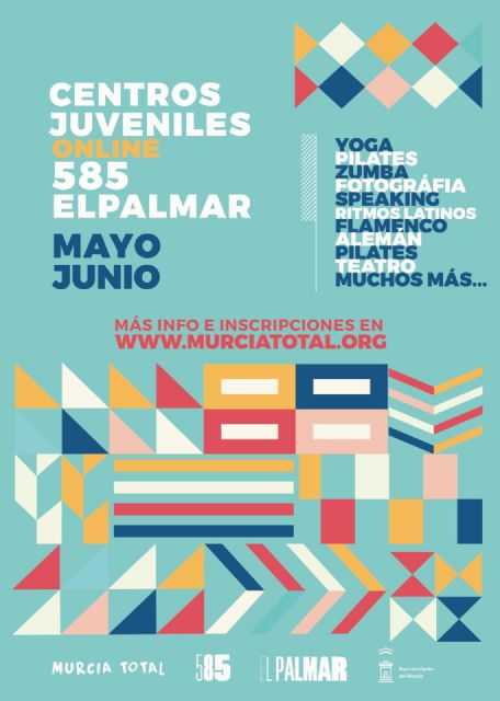 Los centros juveniles 585 y El Palmar ´reabren´ con una programación de cursos y talleres online en la que podrán participar un millar de jóvenes