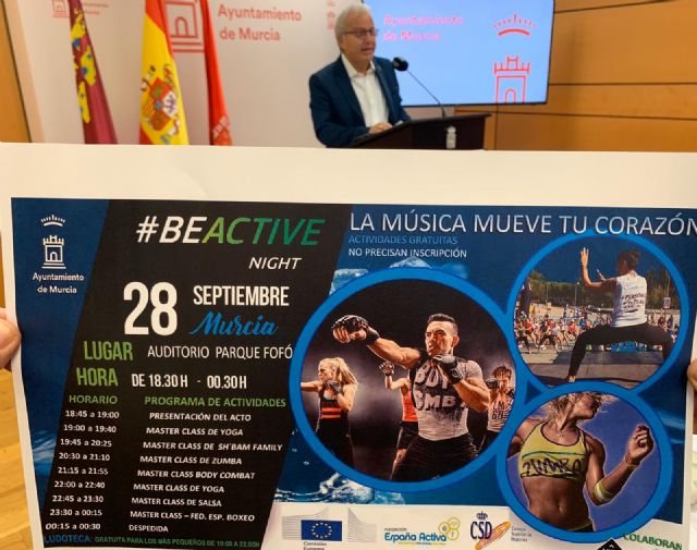 El Auditorio Parque Fofó acoge mañana la jornada #BeActive Night con zumba, yoga, body combat y bailes para todas las edades