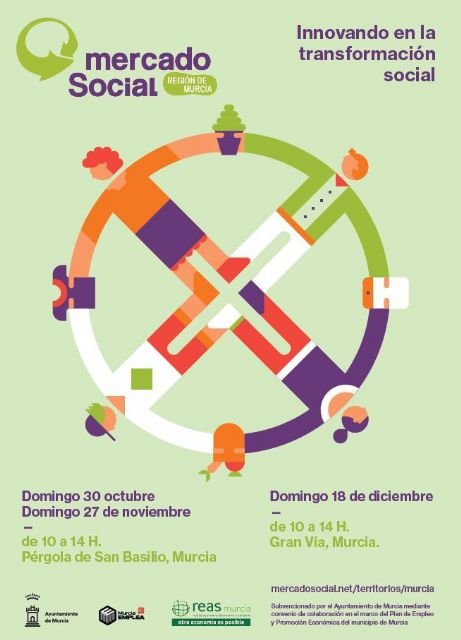 Murcia acogerá por vez primera el Mercado Social de la Región de Murcia