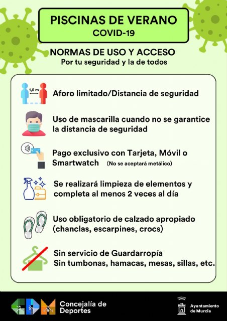 Murcia abre el martes once piscinas municipales de verano