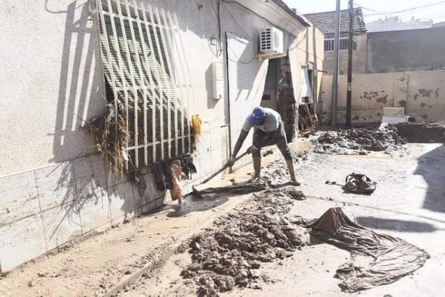 La Iglesia, junto a los afectados por las lluvias en Javalí Viejo