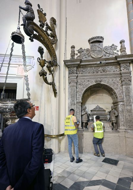 Un dron de última generación apoyará la restauración de la Urna de Alfonso X El Sabio en la Catedral