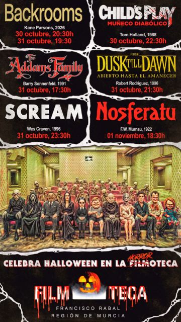 La Filmoteca regional extiende a todo el fin de semana su tradicional maratón de Halloween