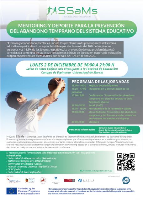 La Universidad de Murcia organiza una jornada para la prevención del abandono escolar a través del deporte