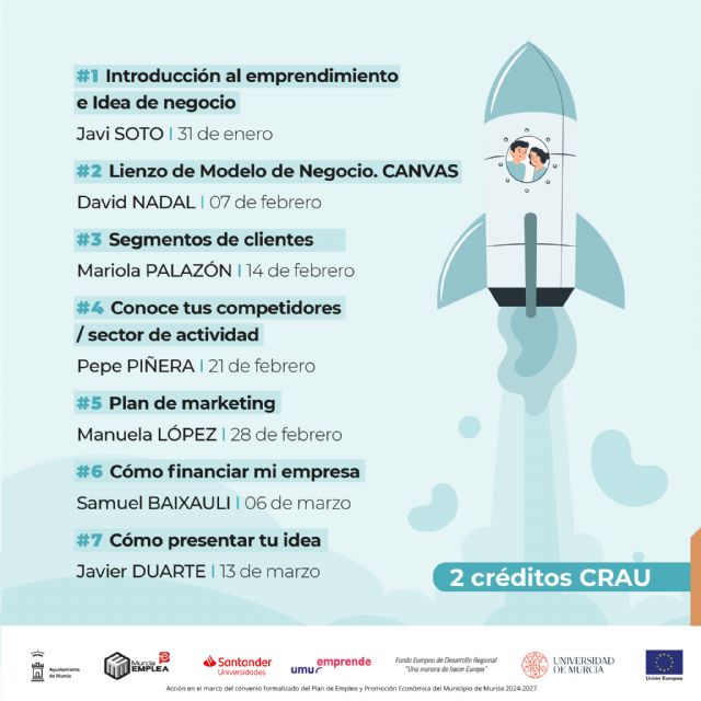 La Oficina de Emprendimiento de la UMU imparte formación para saber cómo iniciar un negocio