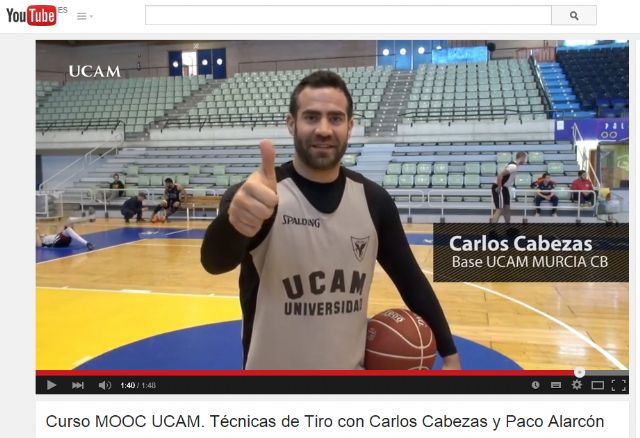 Carlos Cabezas, protagonista de la nueva hornada de cursos MOOC de la UCAM