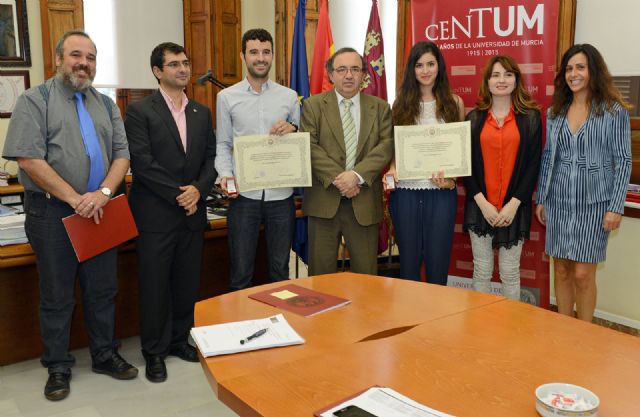 La Universidad de Murcia reconoce a los diez estudiantes galardonados en los Premios Nacionales Fin de Carrera