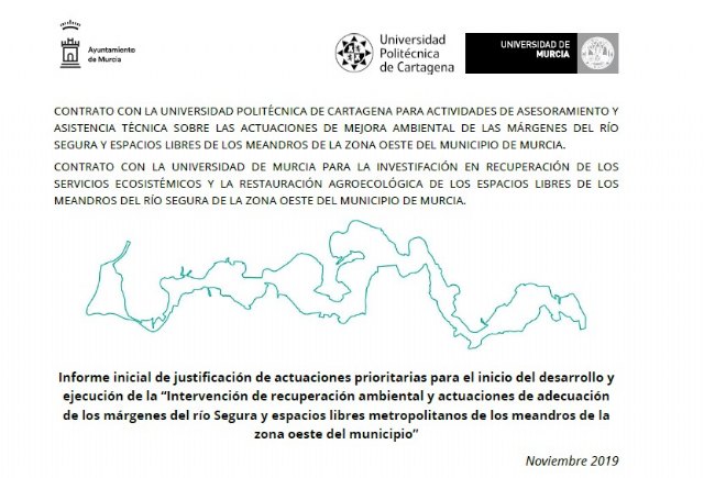 El proyecto Murcia Río de Ballesta, que quieren parar, pretende naturalizar más de 300.000 m2 en ramblas y meandros del Segura