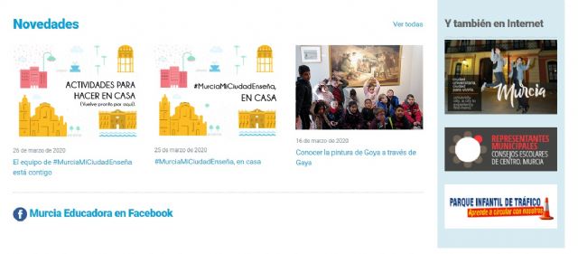 Educación invita a los escolares a realizar una visita virtual a la Catedral de Murcia a través del programa #MurciaMiCiudadEnCasa