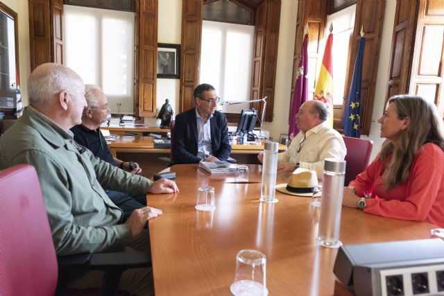 El rector de la Universidad de Murcia recibe al presidente de la Federación Alumni España