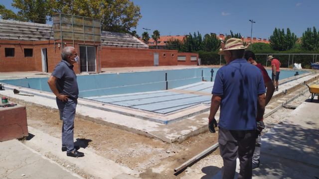 La piscina de Espinardo contará con una cubierta a finales del mes de septiembre