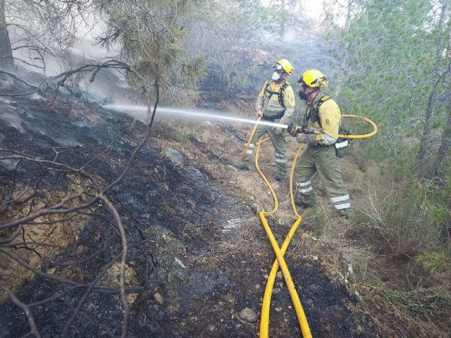 Incendio forestal declarado en el monte Miravete