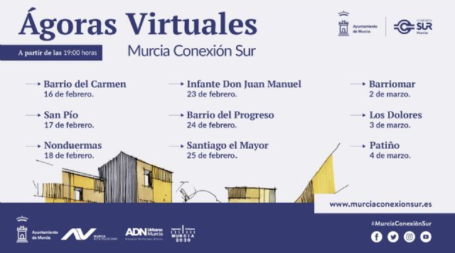 Las ágoras virtuales de Conexión Sur comienzan hoy con el barrio de El Carmen