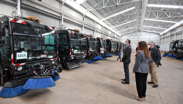 250 nuevos vehículos de limpieza reforzarán el dispositivo frente a la COVID en el municipio de Murcia